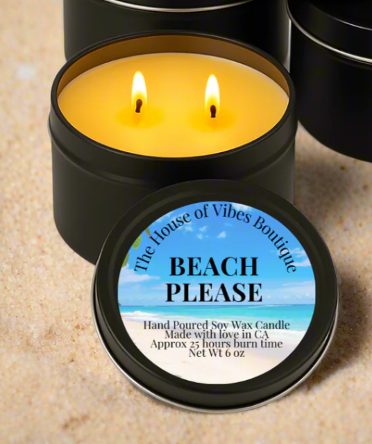 Beach Please Candle