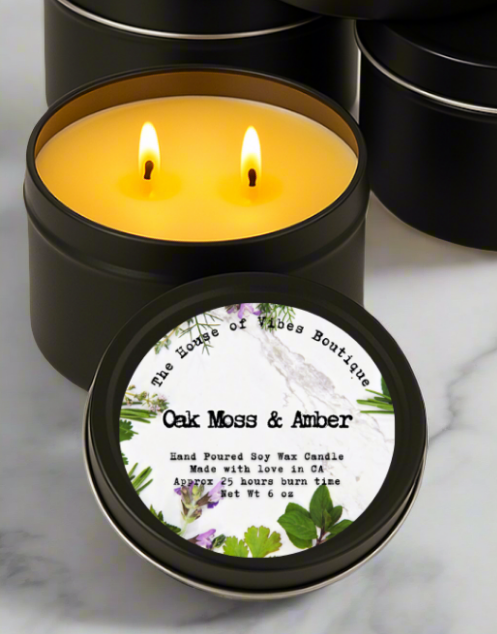 Oakmoss and Amber Candle