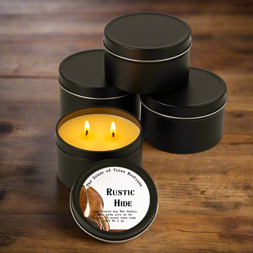 Rustic Hide Candle