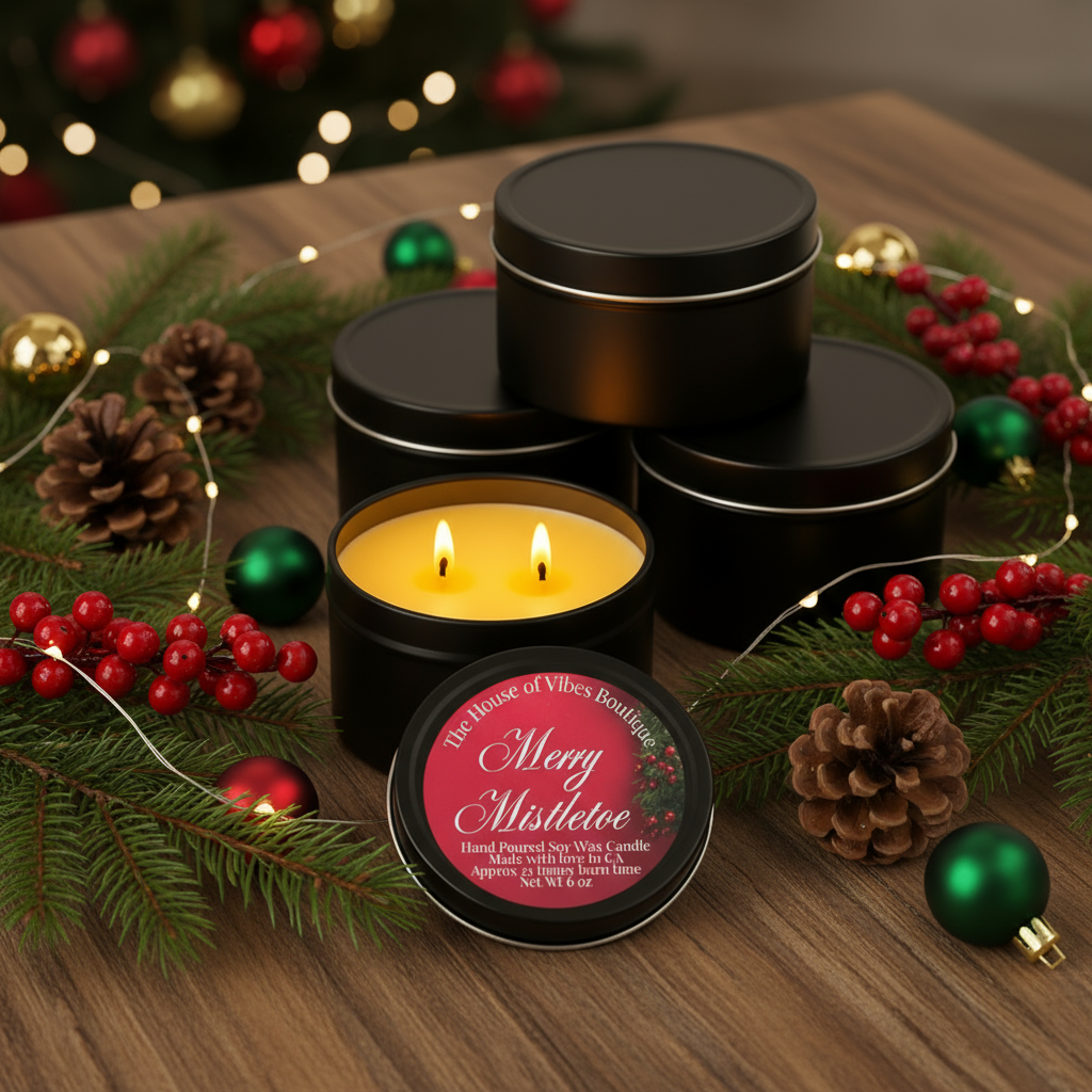 Merry Mistletoe Candle