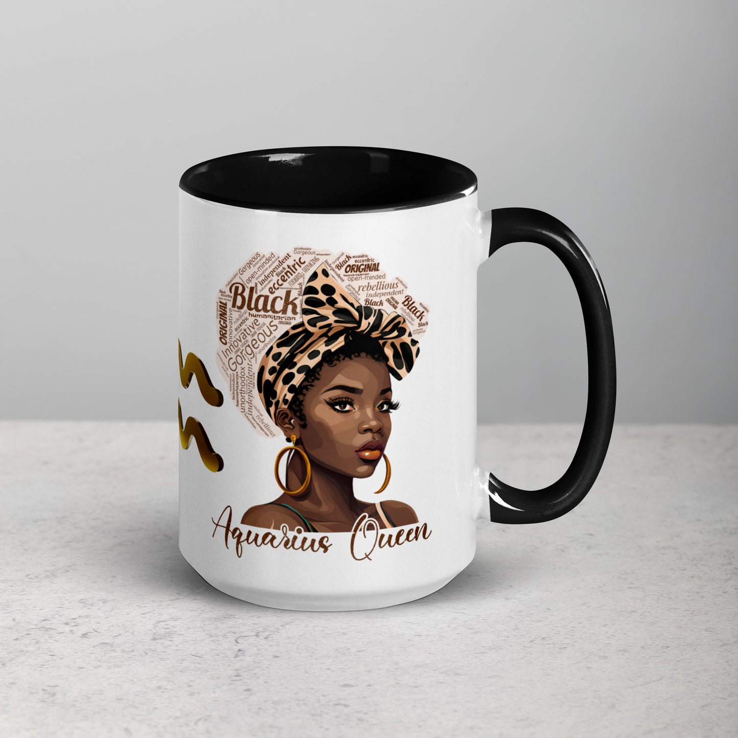 Aquarius Zodiac Queen Mug