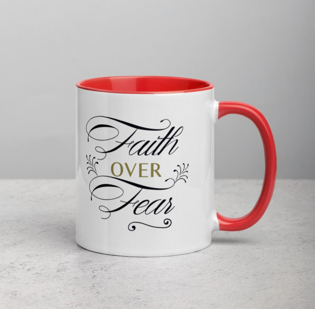 Faith Over Fear Affirmation Mug