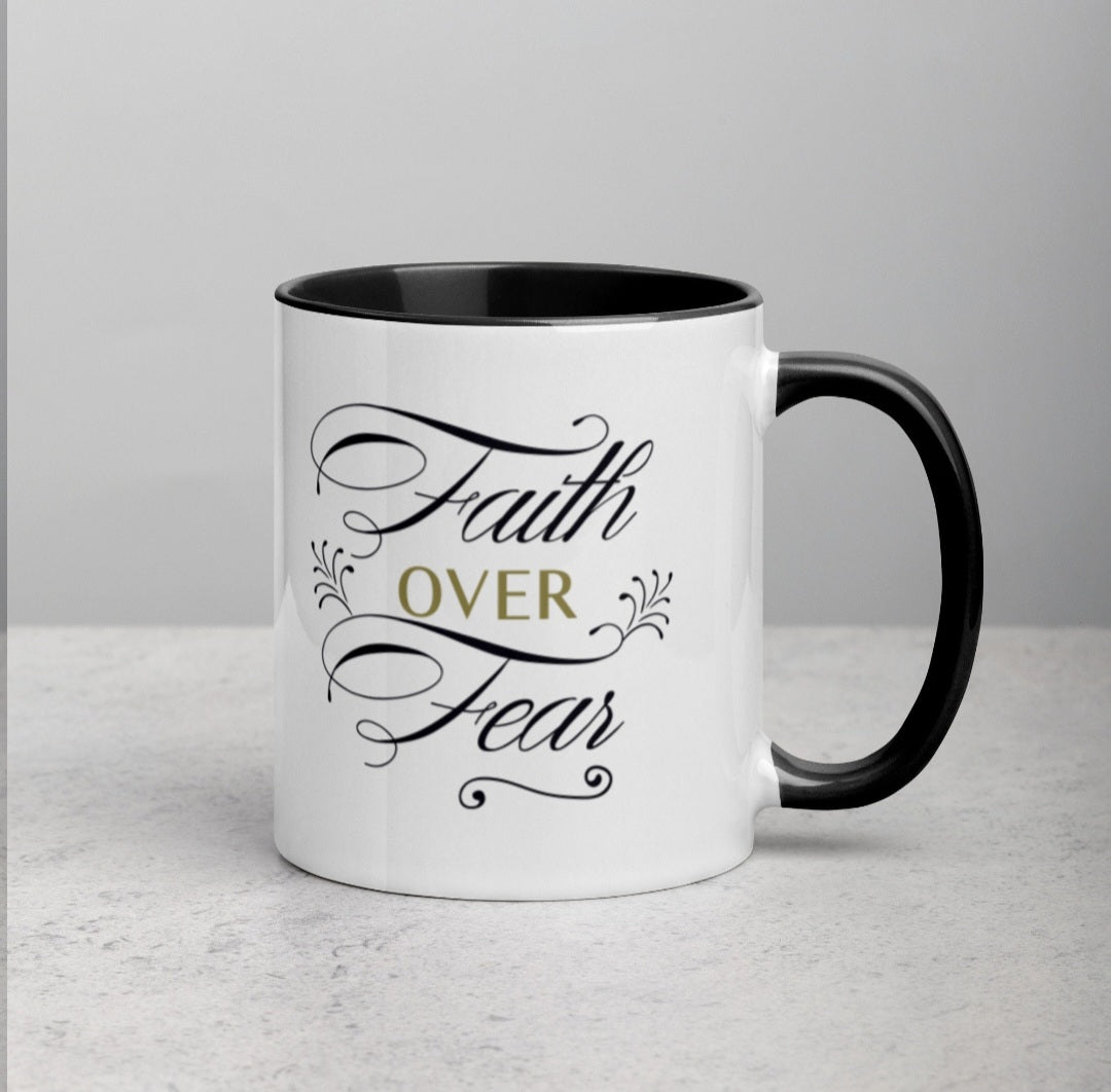Faith Over Fear Affirmation Mug