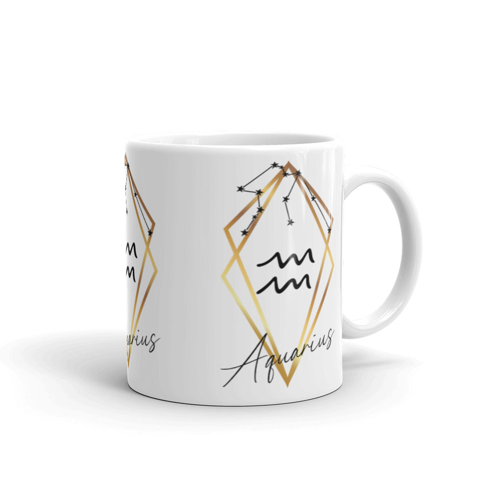 Aquarius Constellation Zodiac Mug