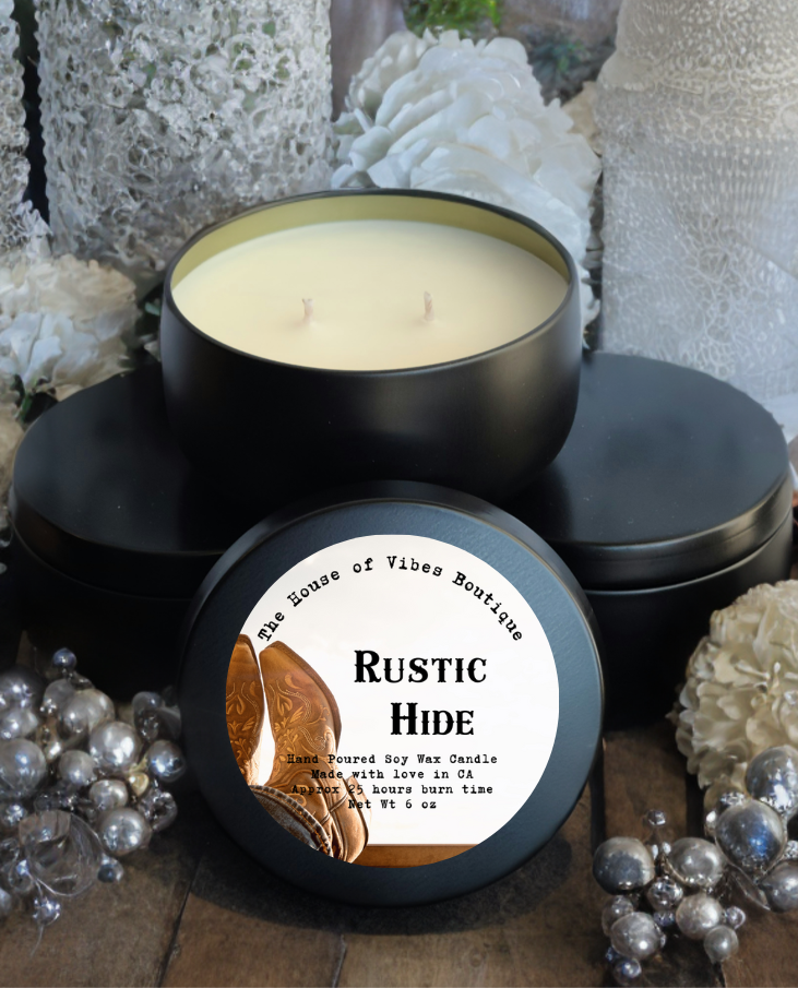 Rustic Hide Candle