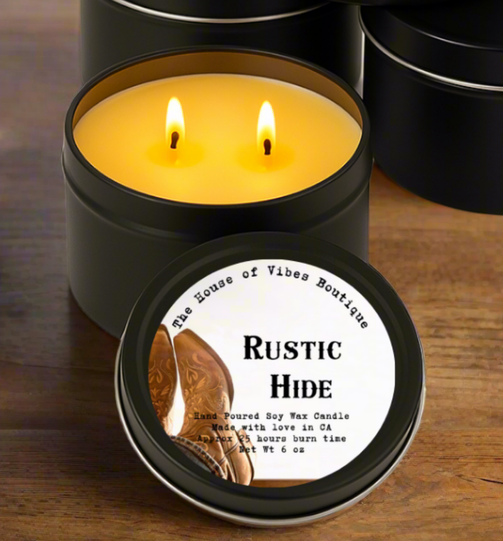 Rustic Hide Candle