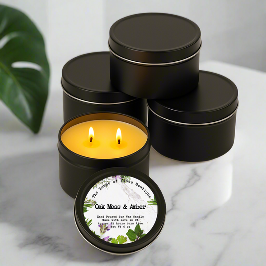 Oakmoss and Amber Candle