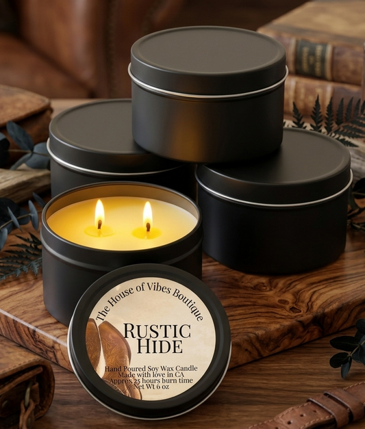 Rustic Hide Candle