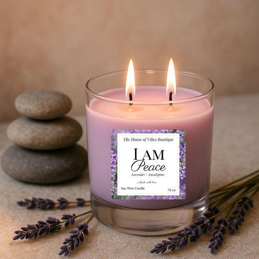 I Am Peace Candle