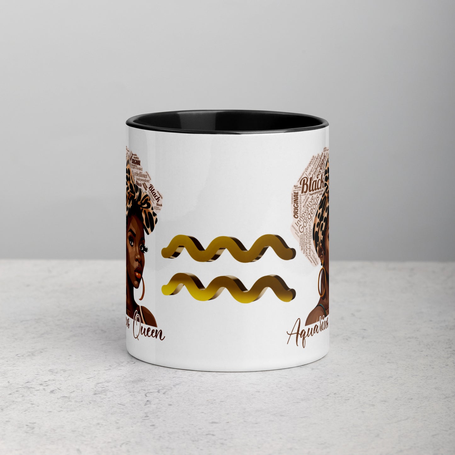 Aquarius Zodiac Queen Mug