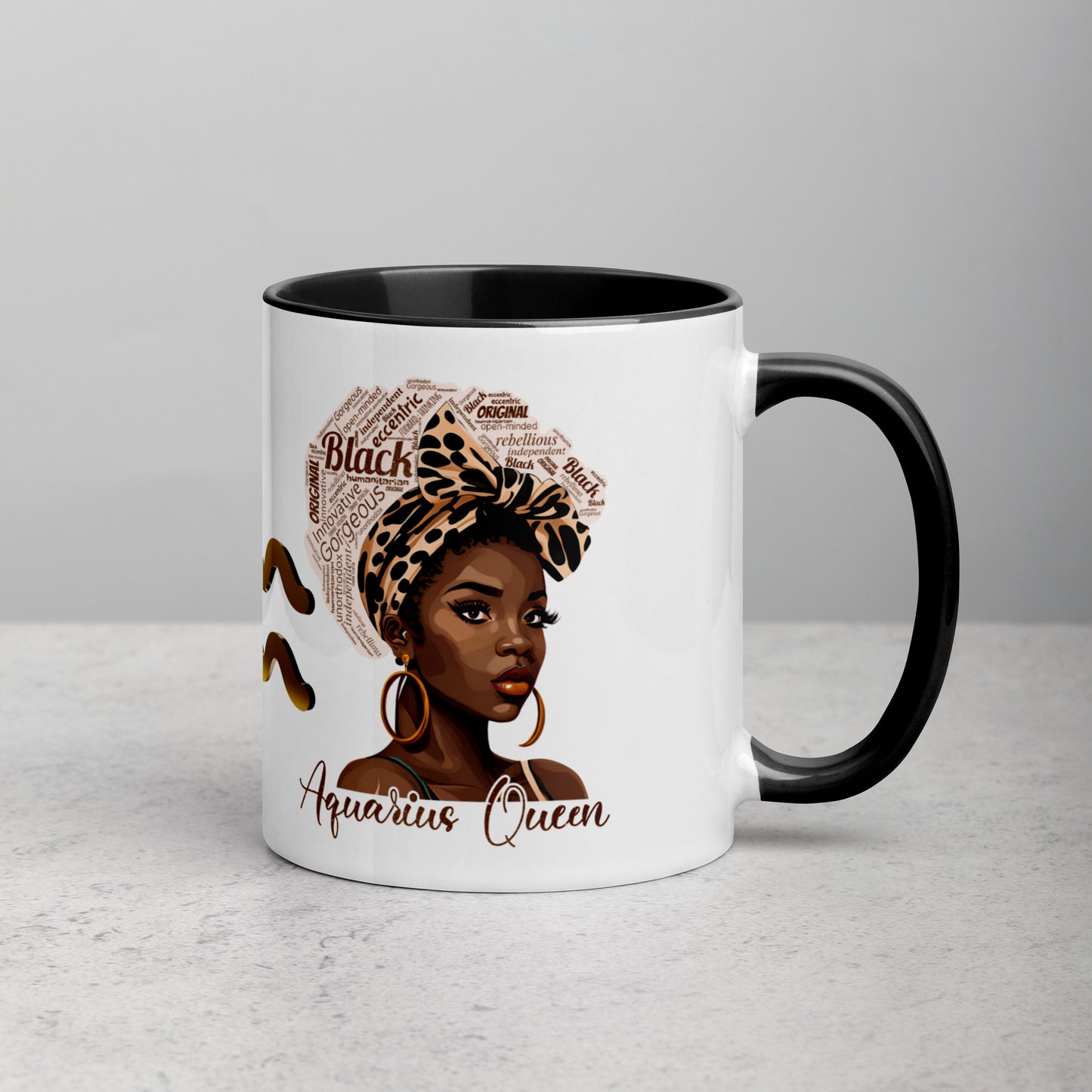 Aquarius Zodiac Queen Mug