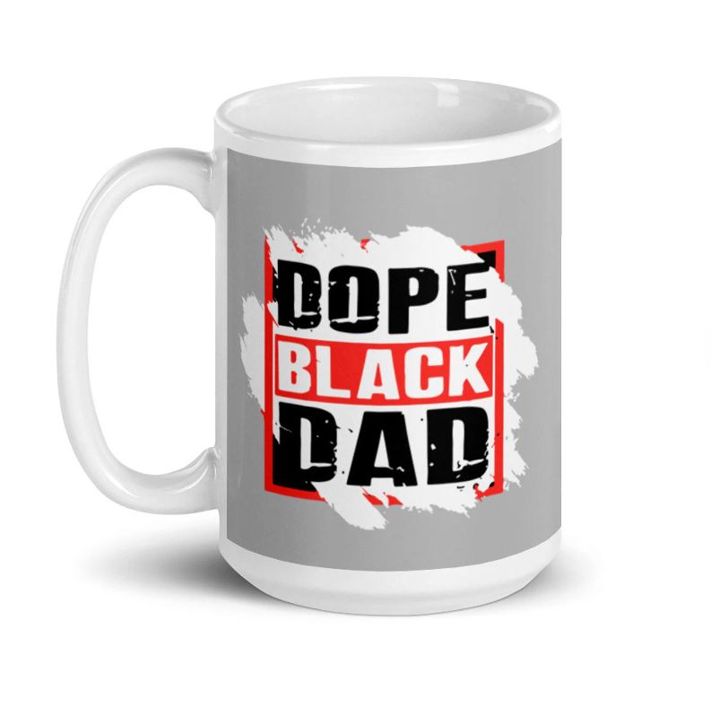 Dope Black Dad Gift Mug