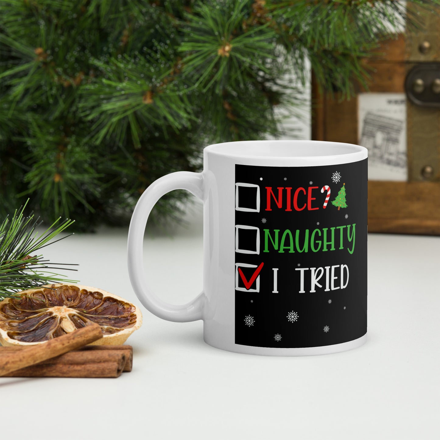 Naughty or Nice Christmas Mug