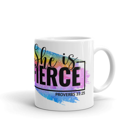 She is Fierce Motivational Mug