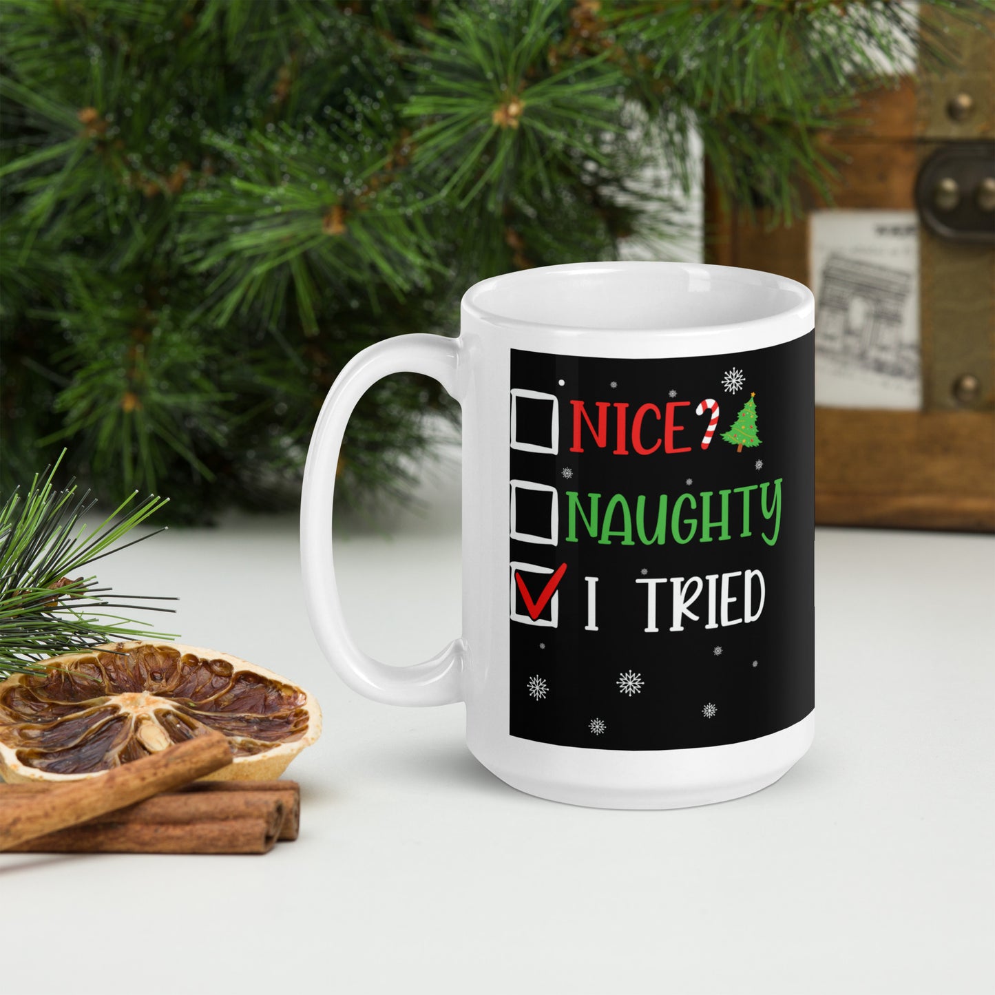 Naughty or Nice Christmas Mug