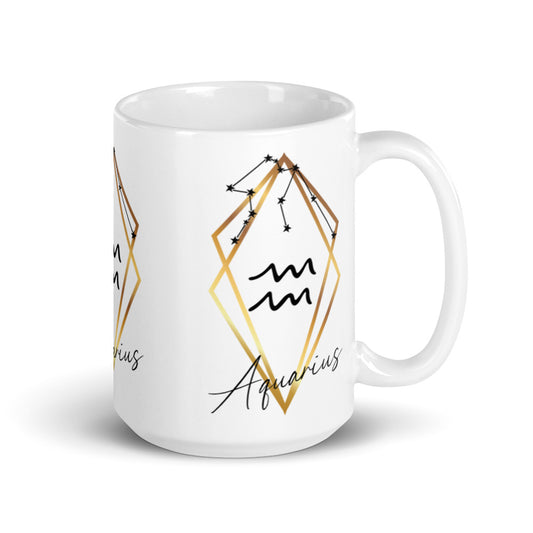 Aquarius Constellation Zodiac Mug